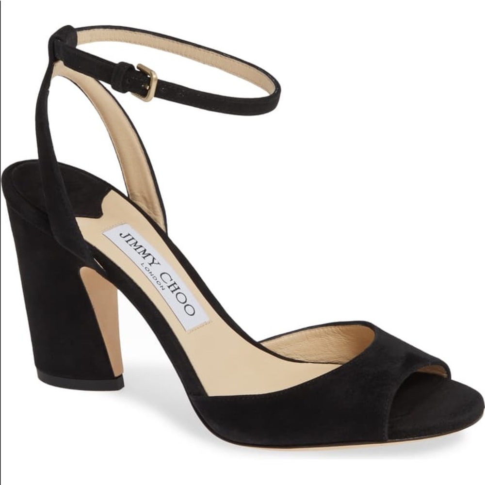 Jimmy Choo Miranda heels- black suede